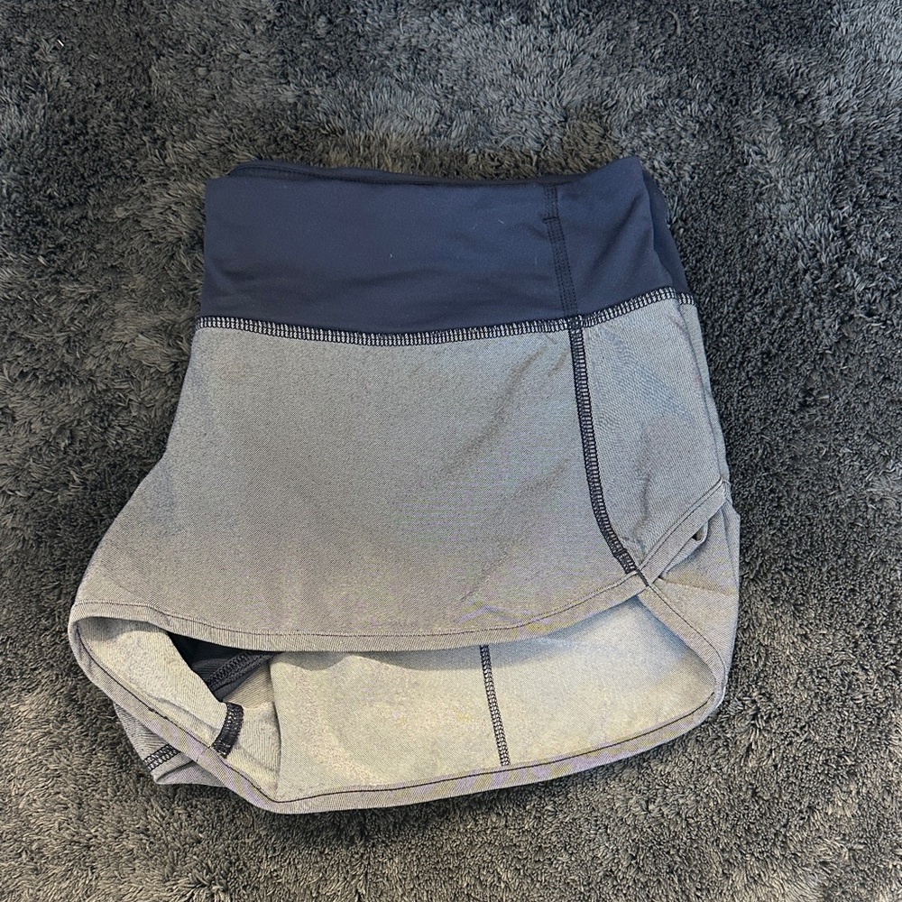 💙 Lululemon Athletica Navy & Gray Athletic Shorts – Size 8 💙